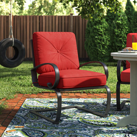 Alyah Metal Outdoor Lounge Chair (Set of 2)