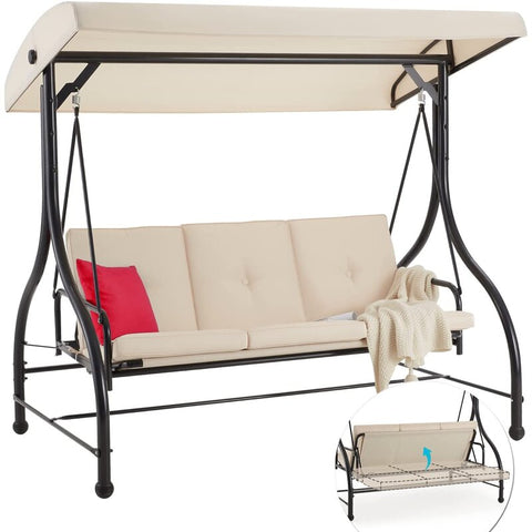 Amadou Porch Swing with Canopy