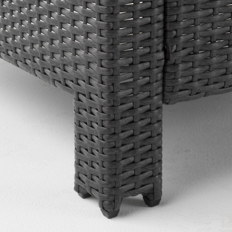 Amarveer All Weather Wicker Lounge Chair (Set of 2)