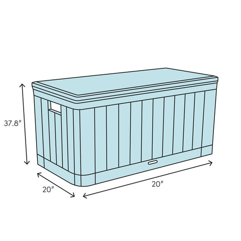 Arianda 45 Gallon Plastic Deck Box