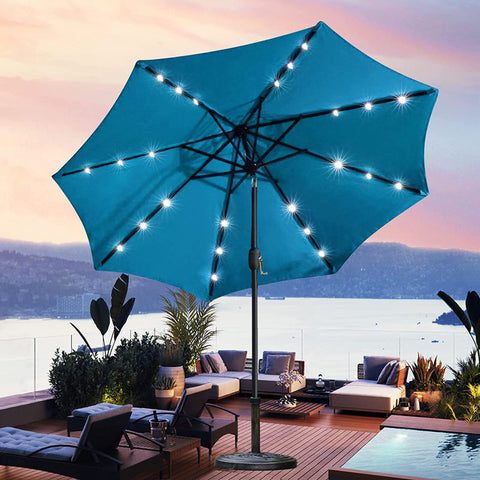 Arlmont & Co. Kasir 108'' Lighted Market Umbrella