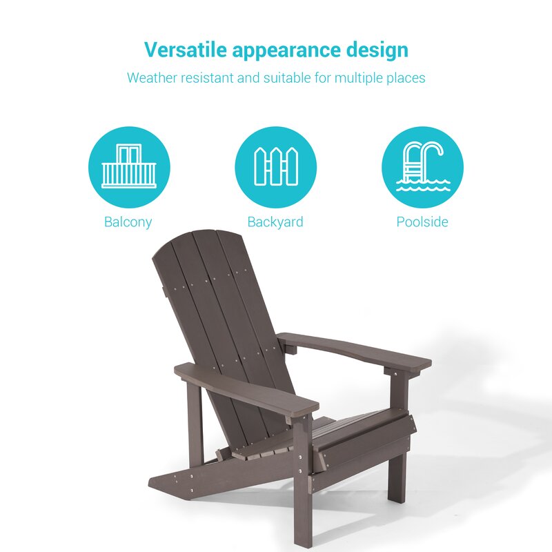 Armenio Outdoor Adirondack Chair (Set of 4)