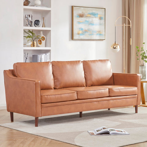 Asheville 80.5'' Vegan Leather Sofa