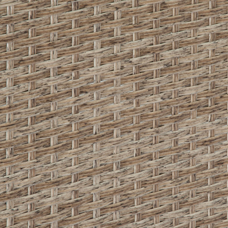 Ashleyne Outdoor Club Chair in Natural/Beige Aged Wicker