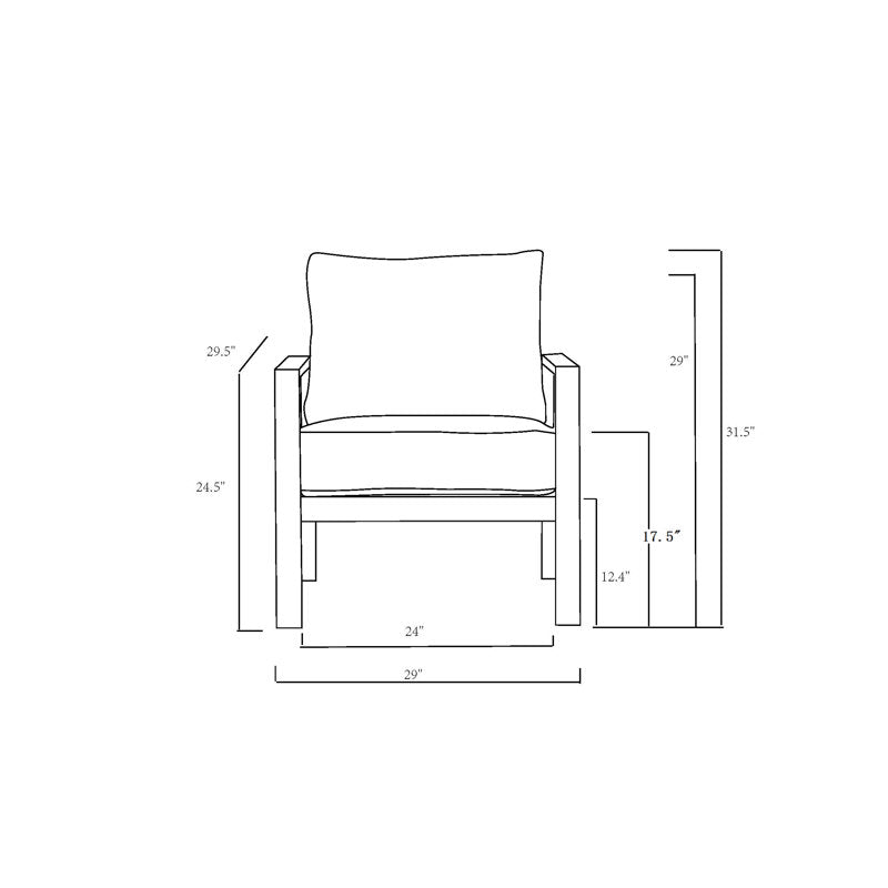 Barlag Metal Outdoor Lounge Chair