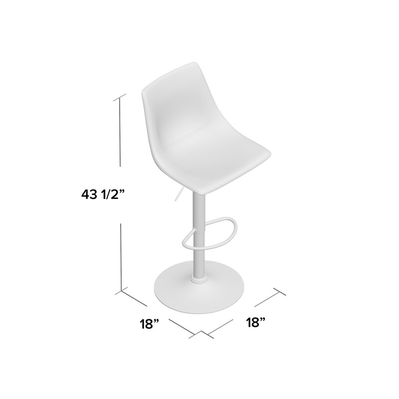 Bivins Swivel Adjustable Height Stool (Set of 2)