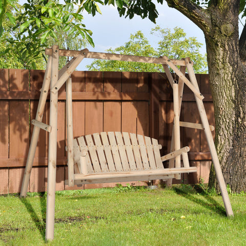 Branigans 2 Person Solid Wood Porch Swing