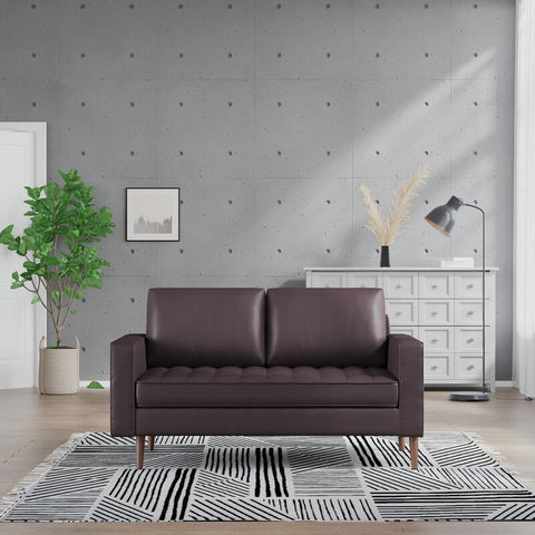 Broadmoor 58.5'' Vegan Leather Loveseat