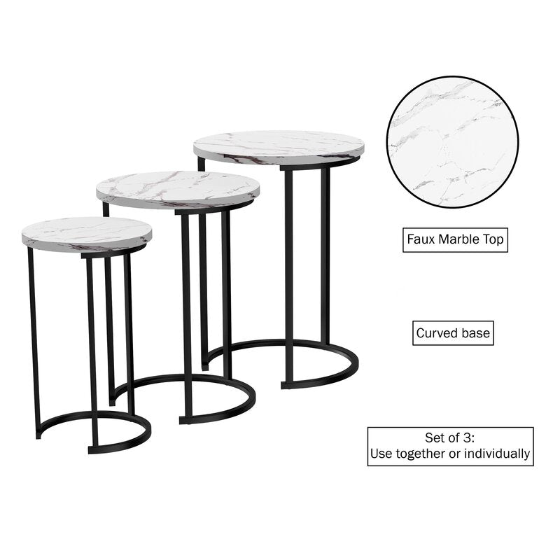 Caire Nesting End Table