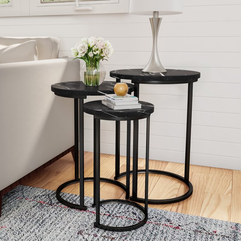 Caire Nesting End Table