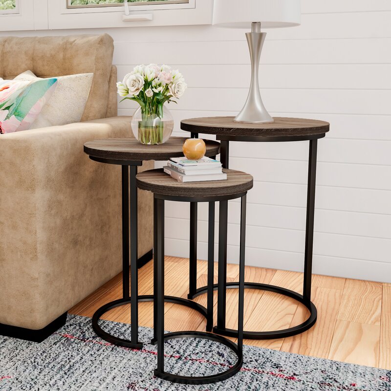 Caire Nesting End Table