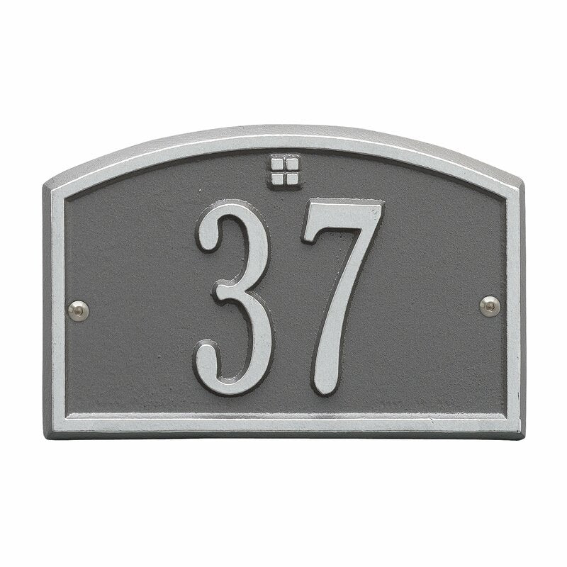 Cape Charles 1-Line Wall Address Plaque