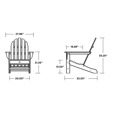 Cape Cod Outdoor Adirondack Chair