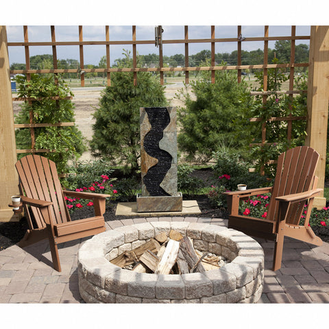 Carbondale Foldable Outdoor Adirondack Chair (Set of 2)