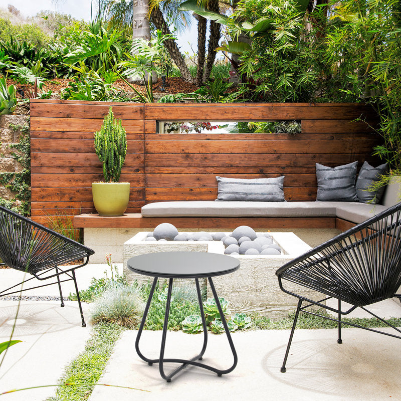 Chabelli Glass Outdoor Side Table