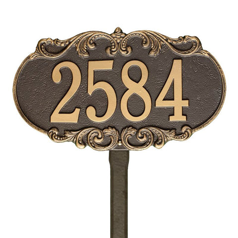 Charrington 1-Line Lawn Address Sign