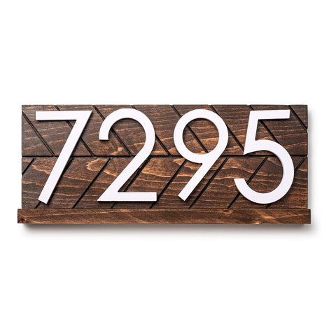 Chevron Address Plaque