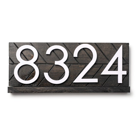 Chevron Address Plaque