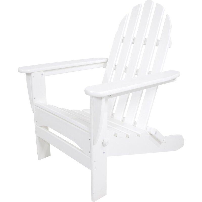 Slate Gray Classic Folding Adirondack Chair (Part number: AD5030GY)