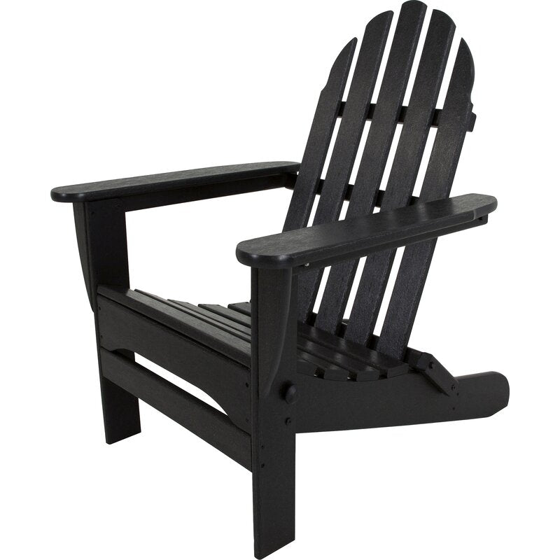 Slate Gray Classic Folding Adirondack Chair (Part number: AD5030GY)