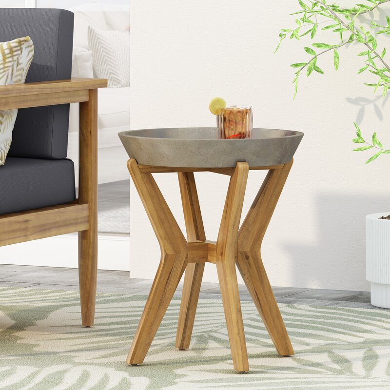 Concrete Outdoor Side Table