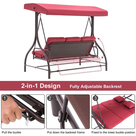 Costello Porch Swing with Canopy