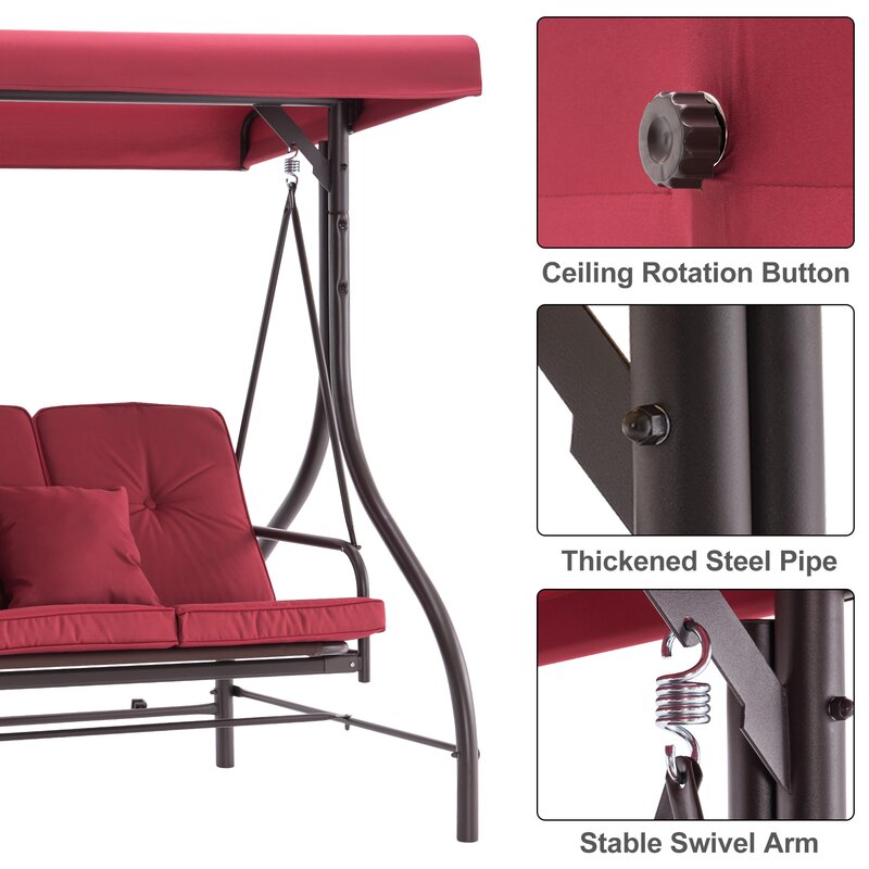 Costello Porch Swing with Canopy