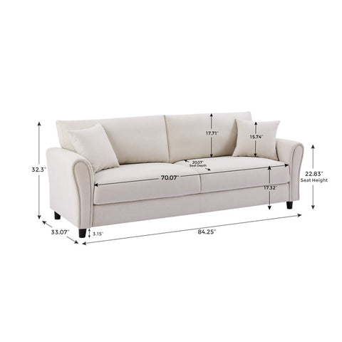 Cozza 83.46'' Upholstered Sofa