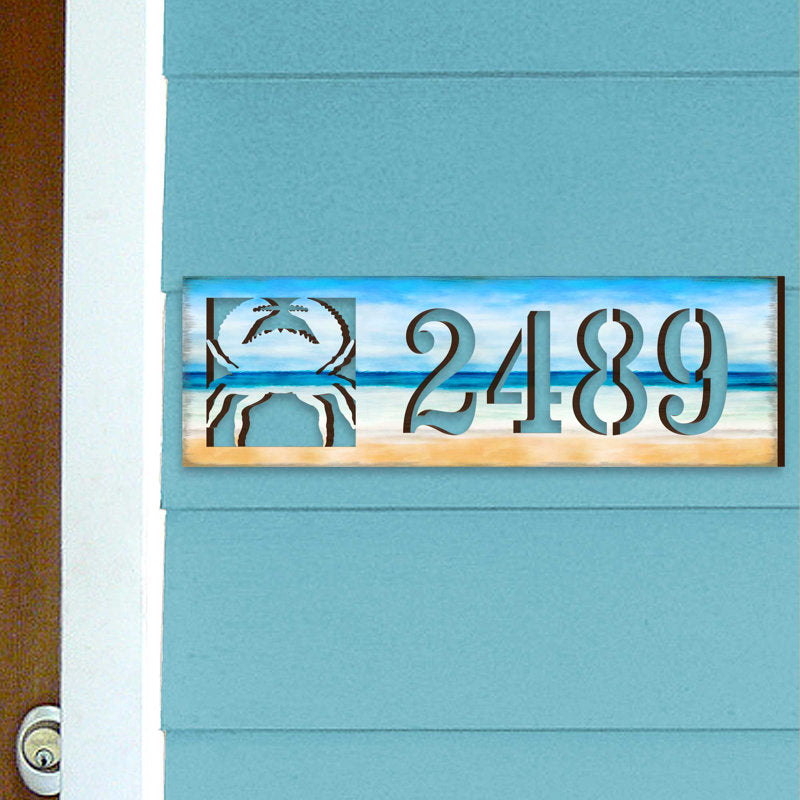 Crab 1-Line Address Sign