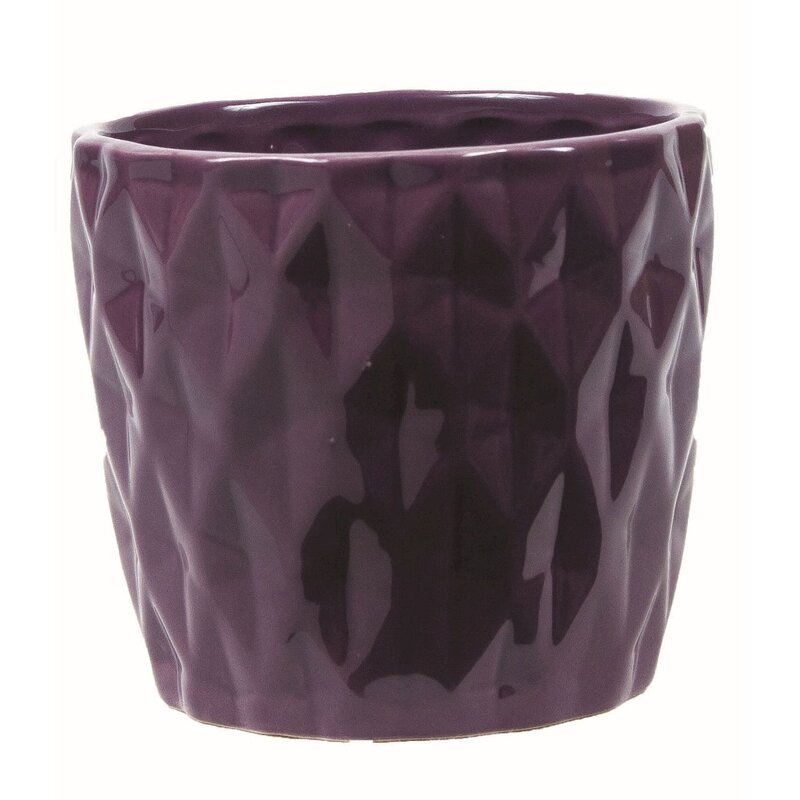 Deidrich Purple Glazed Planter