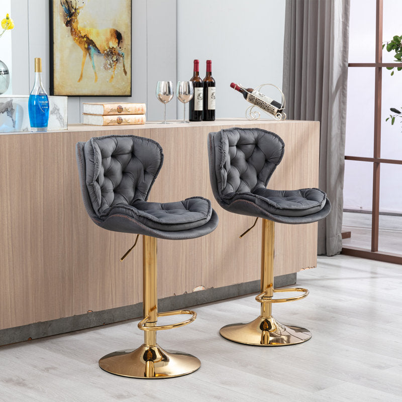 Denyia Adjustable Height Stool (Set of 2)