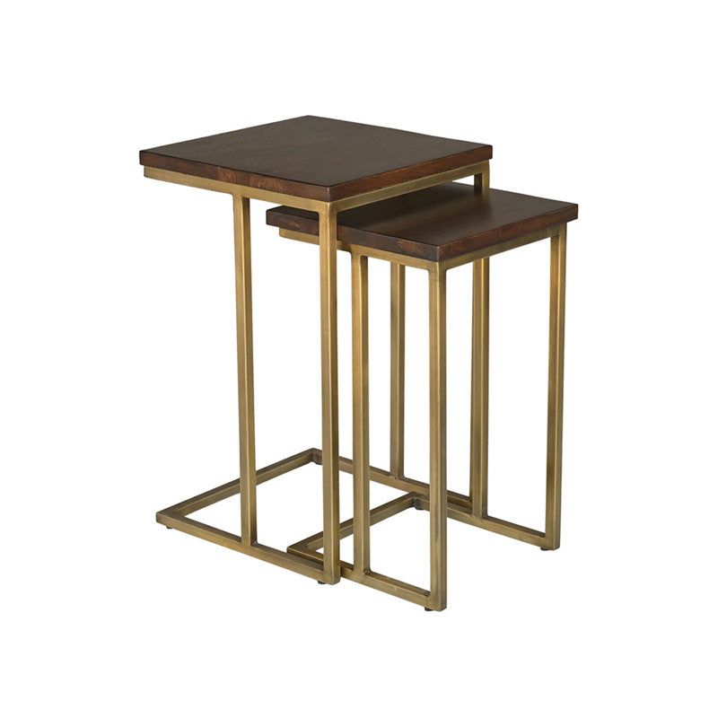 Black/Mahogany Brown Eastville Nesting End Table