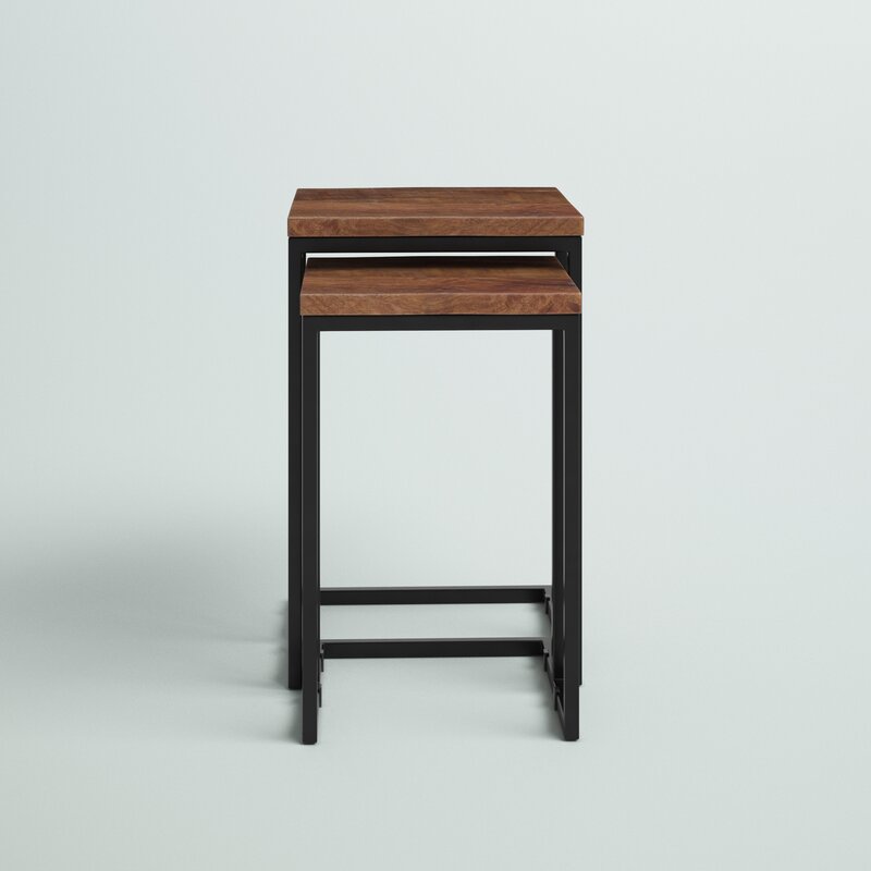 Black/Mahogany Brown Eastville Nesting End Table