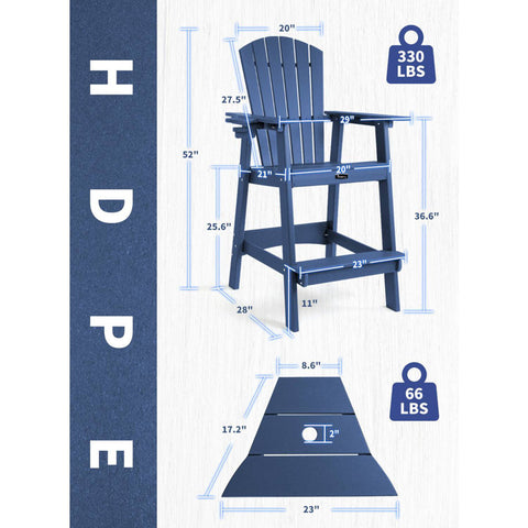 Edward Outdoor Adirondack Chair With Table (Set of 2)