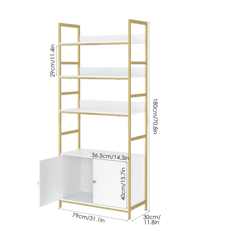 Ehren 70.8" H x 31.1" W Standard Bookcase