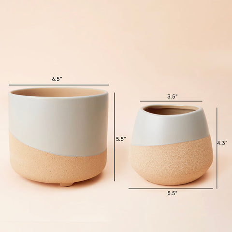 Elayna Ceramic Pot Planter (Set of 2)