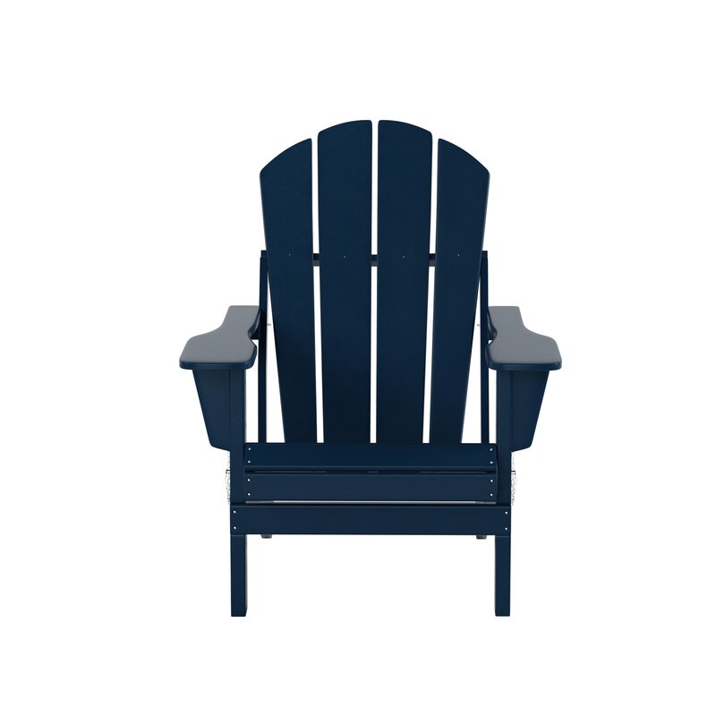 Elland HDPE Folding Adirondack Chair (Set of 4)