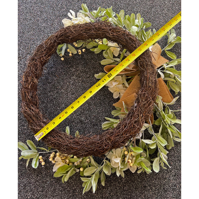 Faux Hydrangea 24'' Wreath