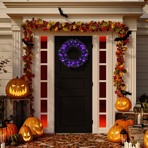 Faux Lighted 24'' Wreath