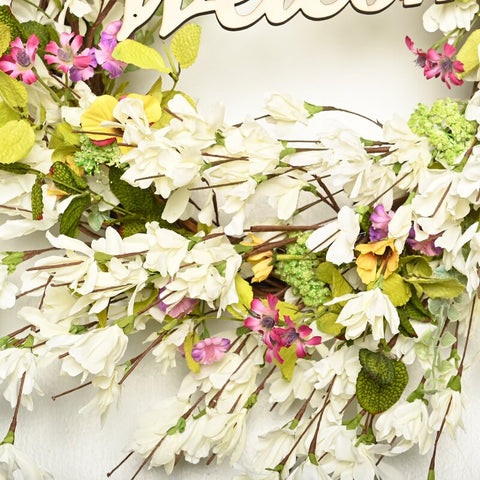 Faux Mixed Assortment Floral 24'' Wreath