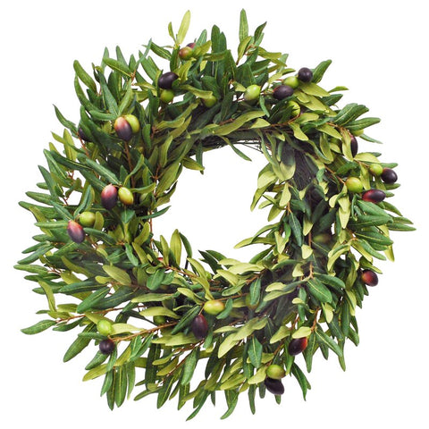 Faux Olive Polyester Wreath