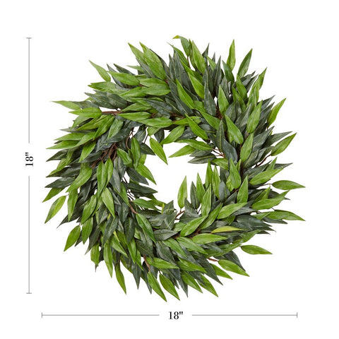 Faux Polyester Wreath