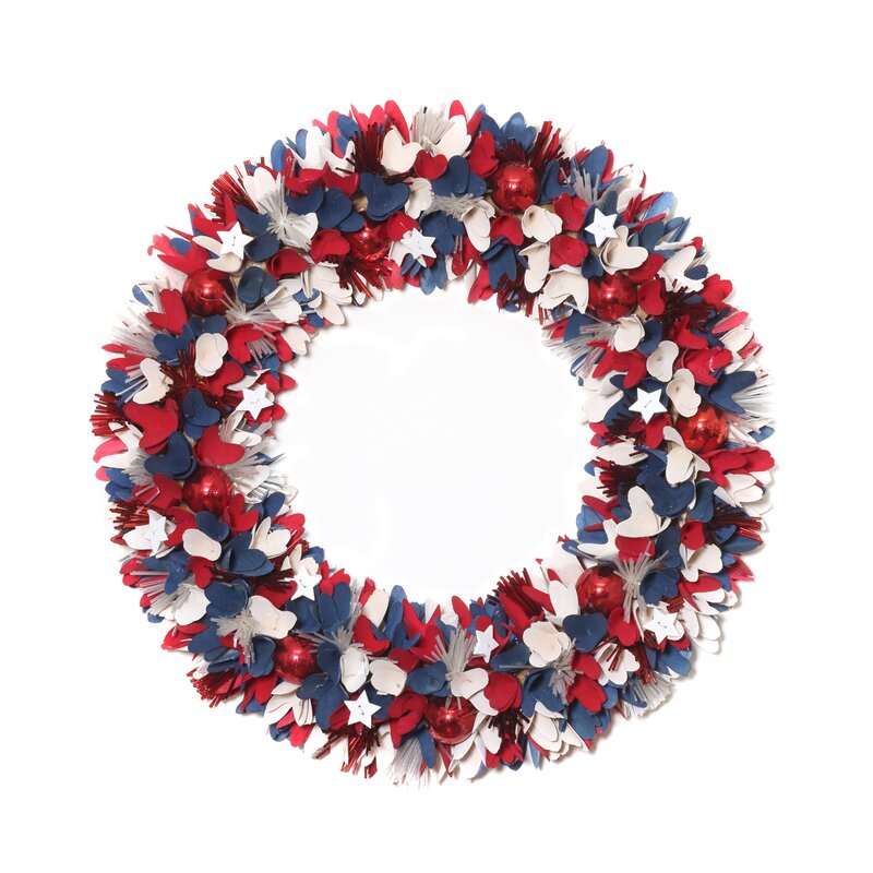 Faux Wood Chip / Wood Curl Wood 21'' Wreath