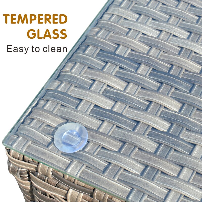 Fetter Glass Outdoor Coffee Table