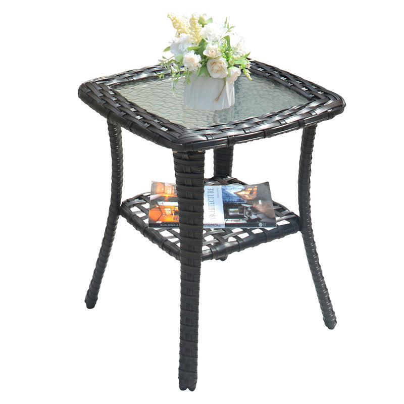 Black Floson Glass Coffee Table