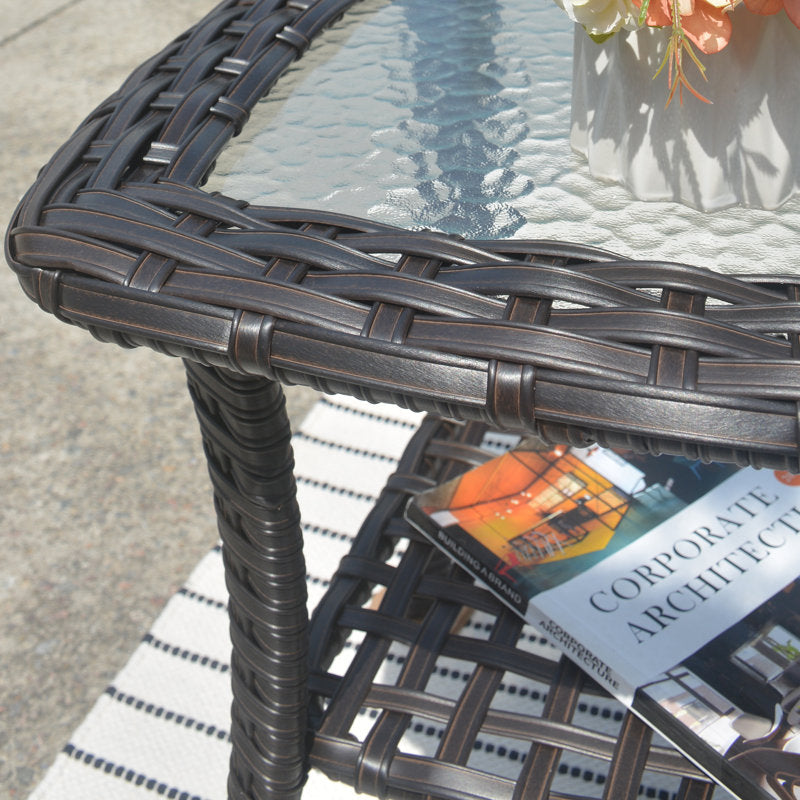 Black Floson Glass Coffee Table