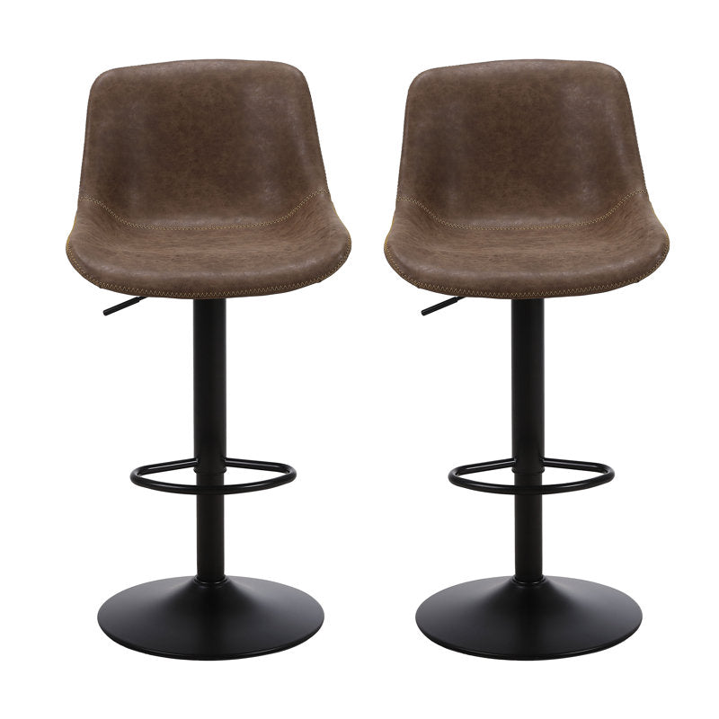 Gehlen Swivel Adjustable Height Bar Stool (Set of 2)