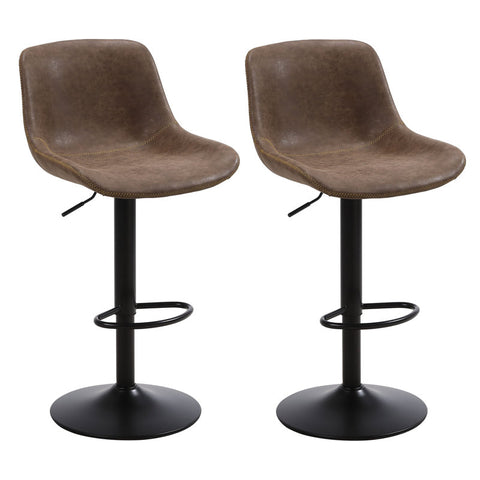 Gehlen Swivel Adjustable Height Bar Stool (Set of 2)