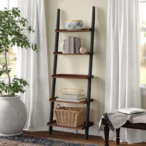 Gilliard 72.75" H x 25" W Ladder Bookcase