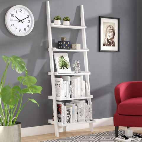 Gilliard 72.75" H x 25" W Ladder Bookcase